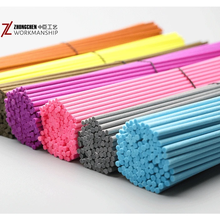 Custom Size High Density Fiber Perfume Sticks Glue Free Polyester Reed Stick Home Fragrance Diffuser Sticks