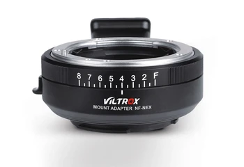 Wholesale VILTROX NF-NEX Mount Aluminum Camera Lens Adapter Ring for Sony Camera E-mount Series detail image