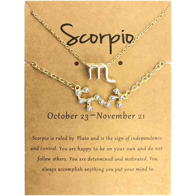 Best Gift Jewelry Zodiac Sign Necklace 