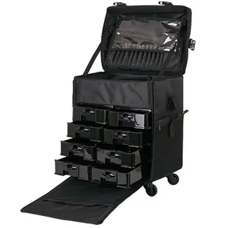 Professional Trolley Cosmetic Makeup Artist Carry Case