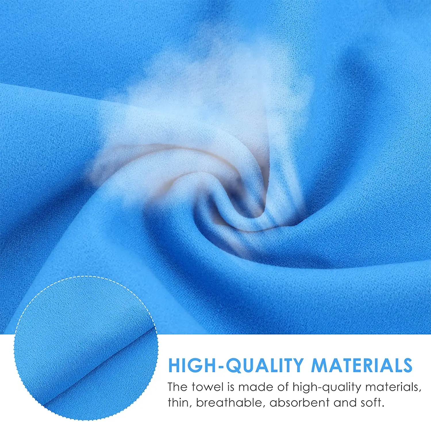 Custom Blue 40*80cm Gym Sports Towel Fast Drying ABSORBENT for Outdoor Activities manufacture