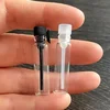 Black stopper Clear bottle