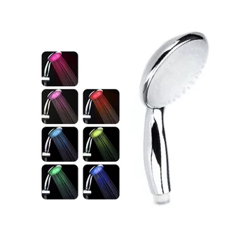 Pommeau De Douche Carré LED Multicolore - Chromothérapie 14 Cm - Finition Chrome DRIWEI