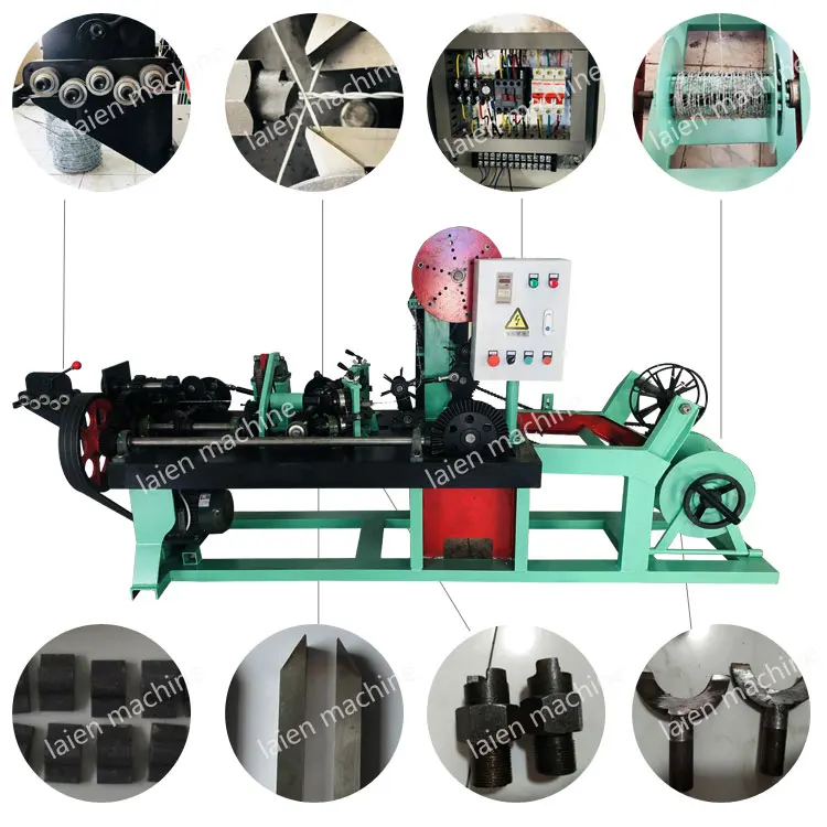 CS-A CS-B CS-C normal and reverse twisted barbed wire making  machine production line