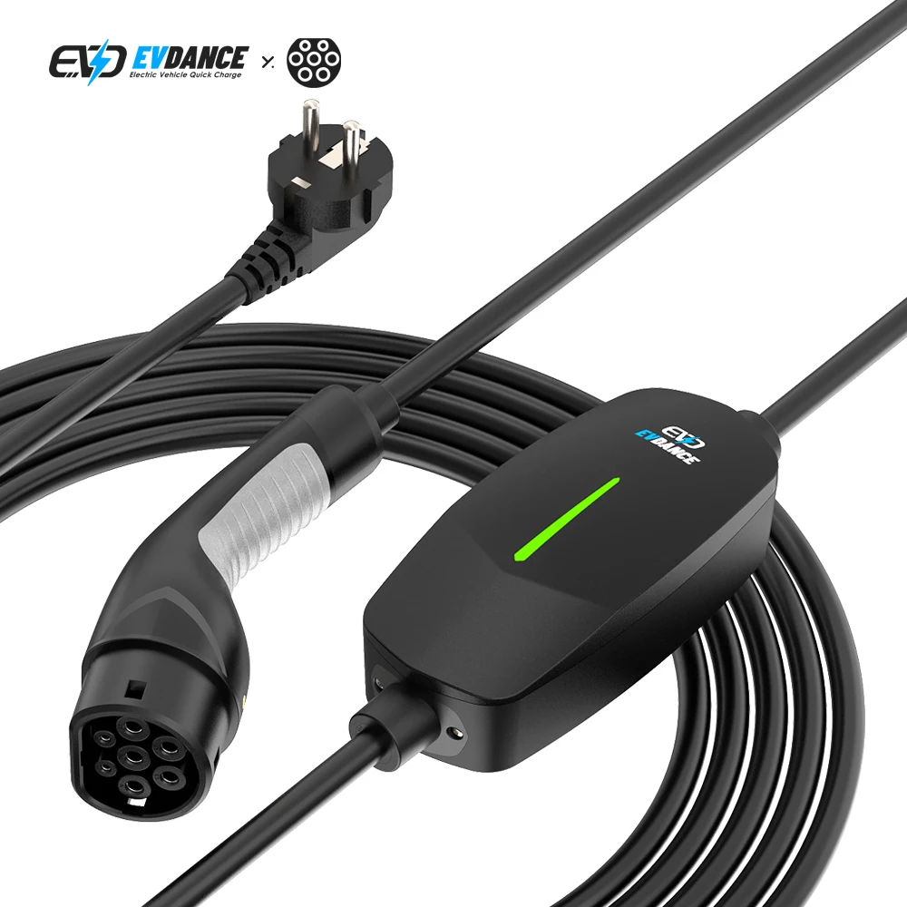 EVDANCE Type 2 16A Electric Vehicle Car Home Charging Station Commercial AC Portable EV Charger for Cars