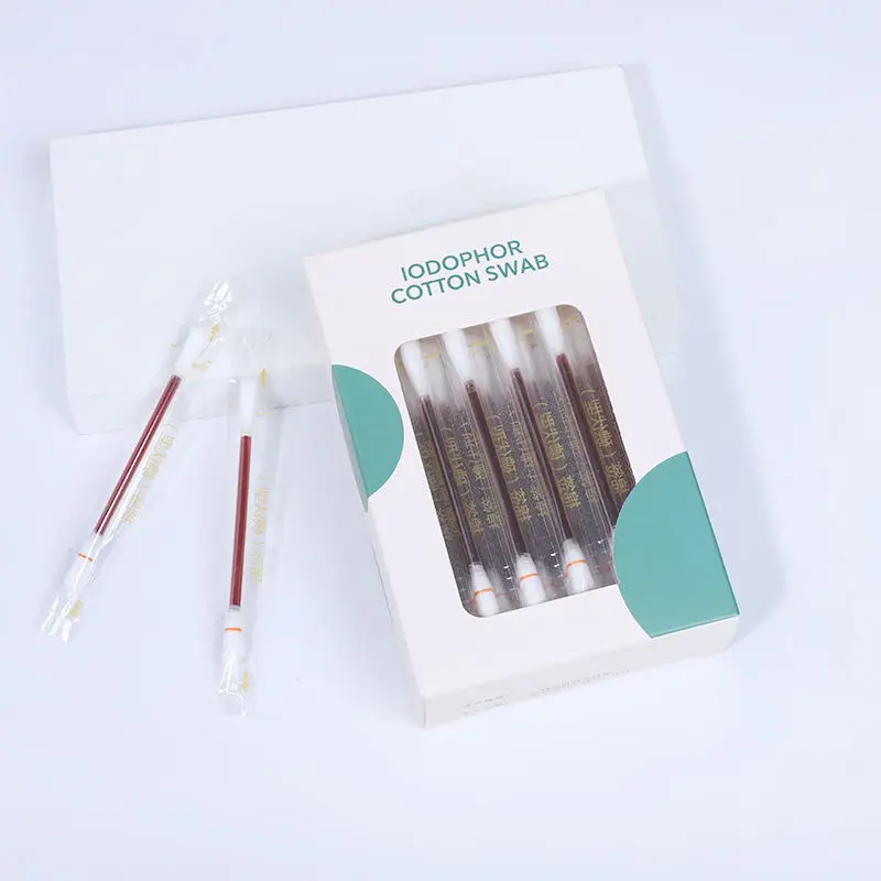 Filled Alcohol Cotton Bud Daily Wound Cleaning Liquid Swab
