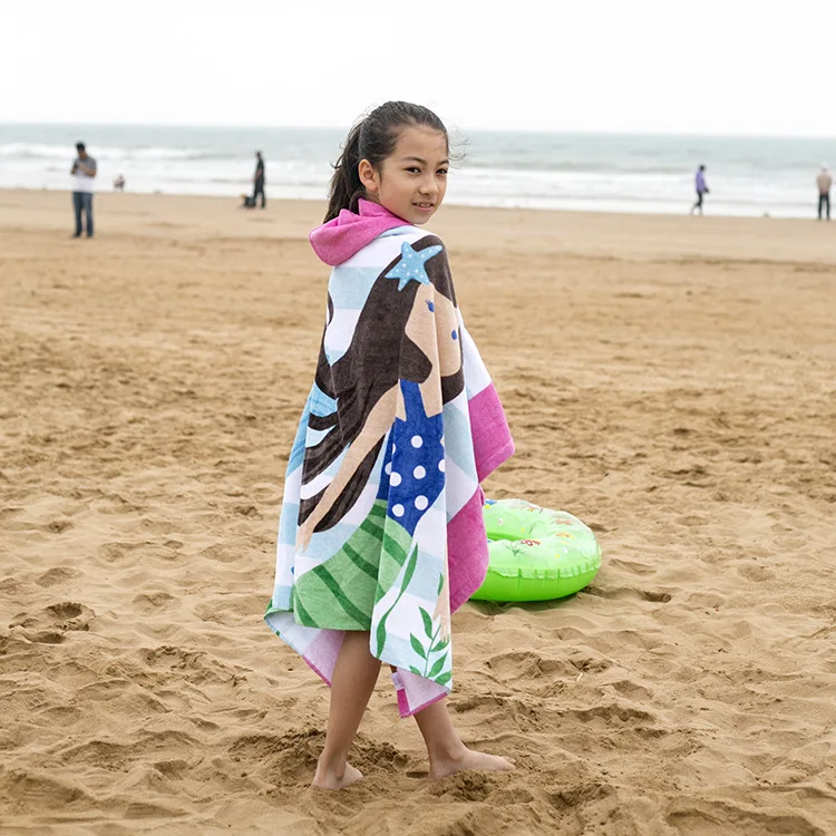 kids surf poncho details