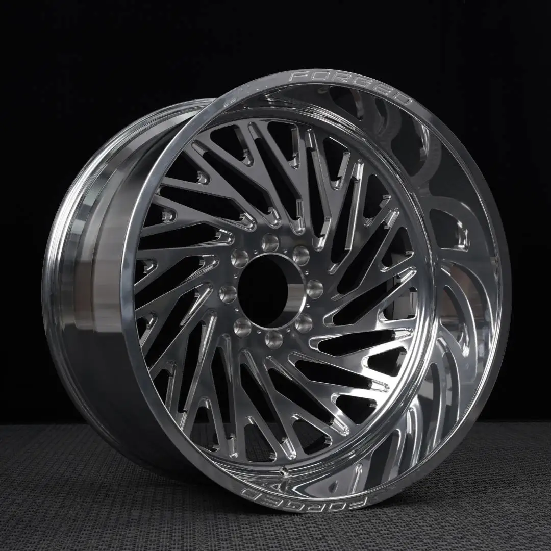 Dually Wheel 22 24 26 28 30 Inch Forged Black Chrome Polished Color 8x6.5 Deep Dish