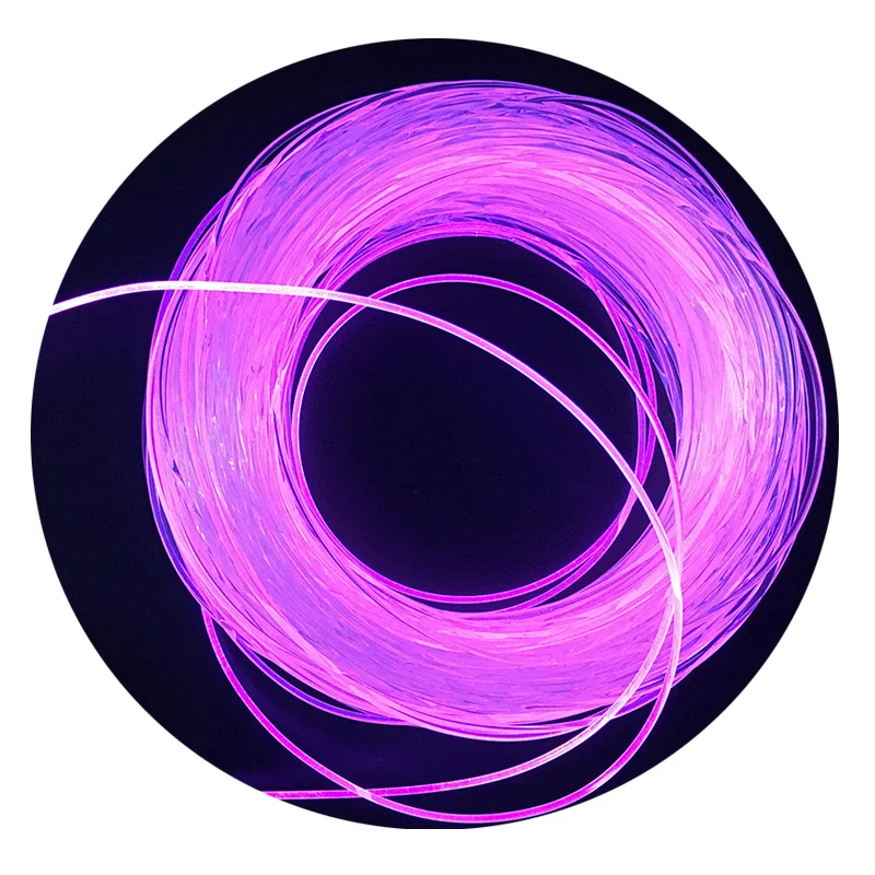 2 мм суперъяркая боковая светящаяся оптоволоконная Автомобильная атмосферная лампа световая направляющая полоса