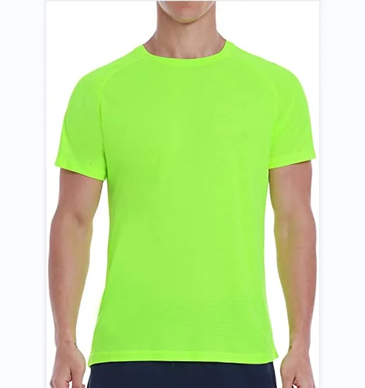 Custom Wholesale Neon Green 100% Polyester Quick Dry High Visibility ...