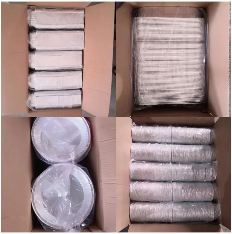 2000ml Recyclable And Biodegradable Takeaway Cooking Bowl Disposable