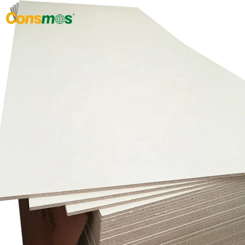 1220x2440mm Both Sides Melamine Mdf 18mm White Coloured Mdf Board