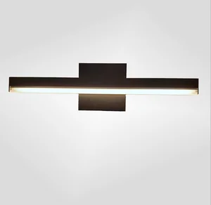 Factory Custom Modern LED Makeup Mirror Light 40- 120cm Black Wall-Mounted Mirror Light, Suitable for Bathroom Vanity Lighting