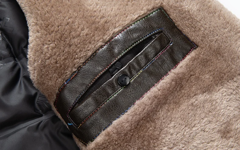 Men's Fleece Lined Leather Jacket - Warm Winter Pu Leather Coat_voghion.com