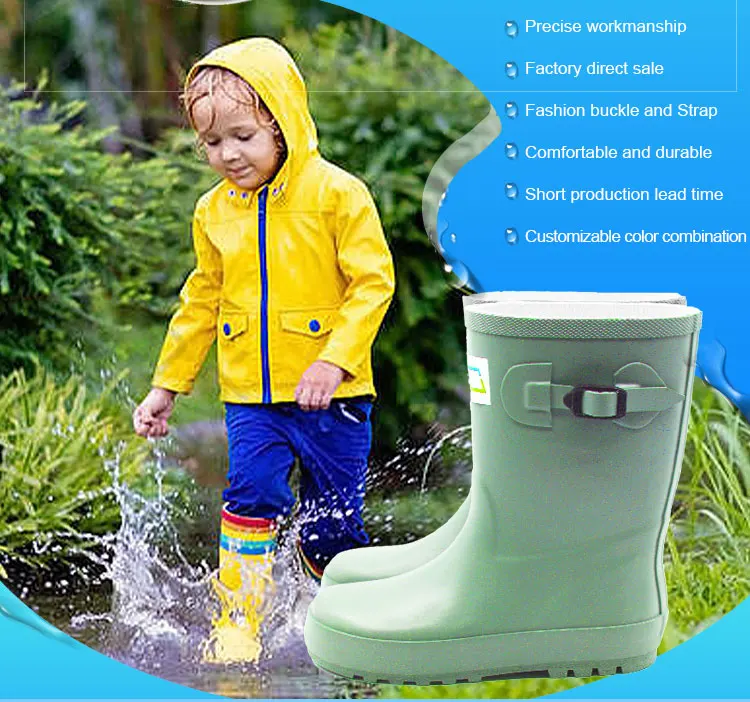 Wholesale Custom Half Toddler Rubber Wellington Gum Boots Waterproof ...