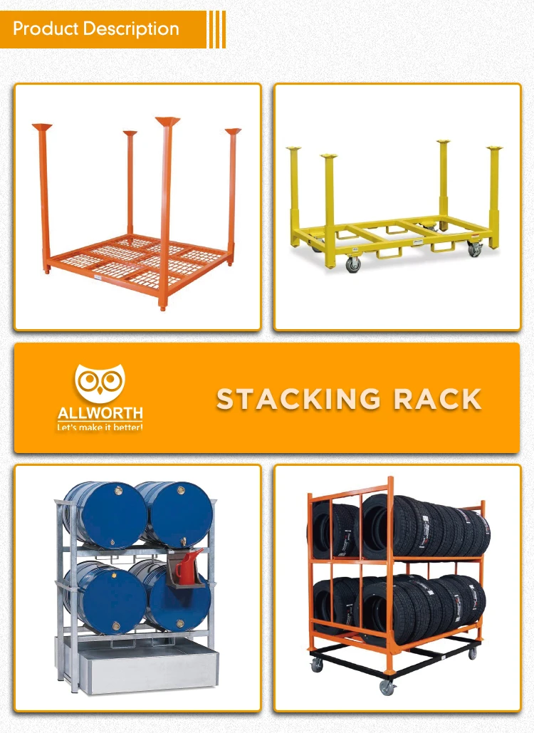 Warehouse Heavy Loading Truck Tire Folding Stackable Pallet Stacking ...