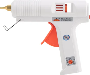110W DIY Industrial Hot-Melt Glue Gun Adjustable Temperature 11mm Dispenser White Electric Power Source Hot-Melt Glue Gun Glue