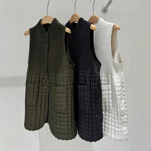 Miyake Pleated Cotton Vest Women's Winter 2025 New Women's Cotton Jacket Factory Wholesale One Size Elegant Coat