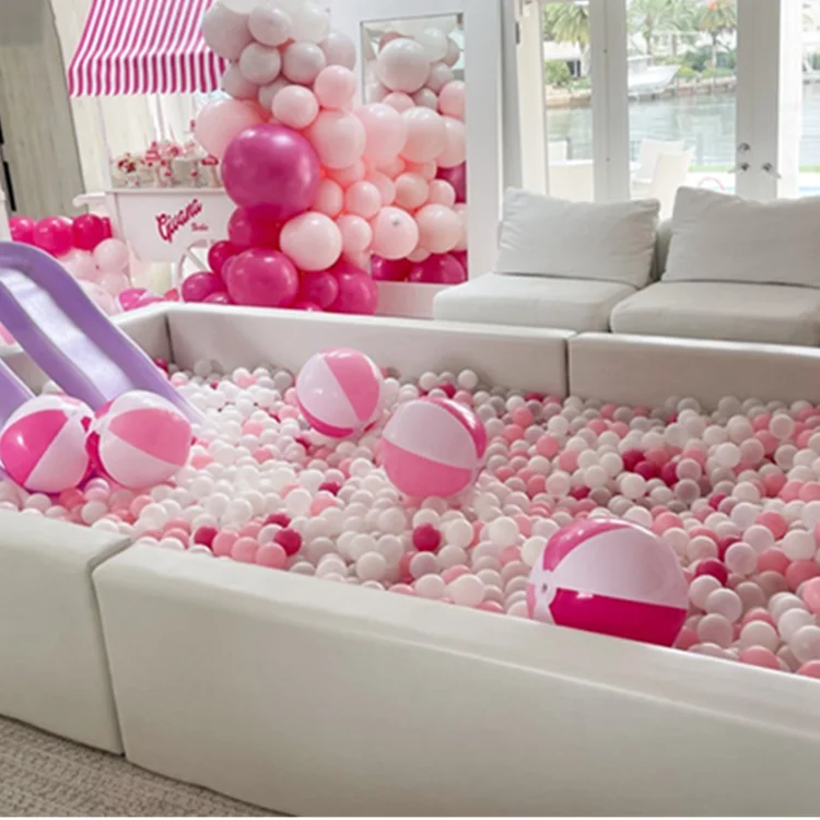 Hot White Foam Ball Pit Party Indoor Playground Soft Play Rental Baby