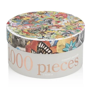 Wholesale Custom Printed Cylinder Box 1000 Pieces Children's Jigsaw Puzzle Manufacturer Custom Jigsaw Puzzle