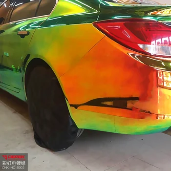Premium Chrome Rainbow Holographic Automobiles Vehicle Design Car Wrap Vinyl Sticker