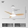 52inch -White  + natural wood
