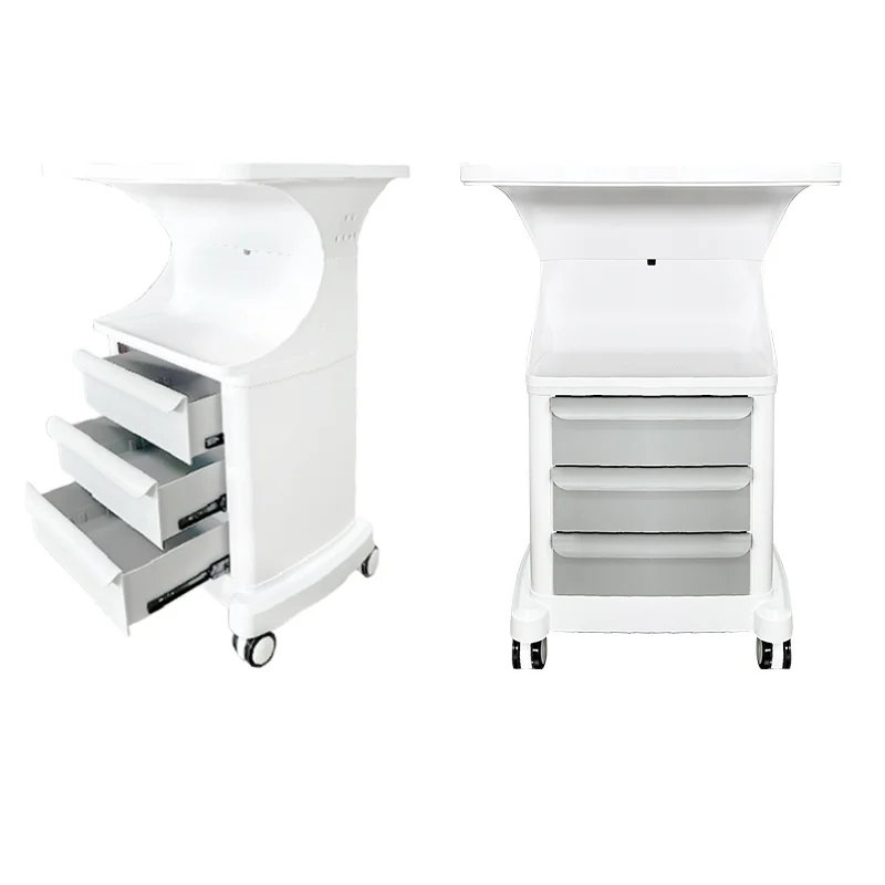 High-quality dental trolley for dental clinics hospitals with movable storage table fixed pulleys large storage capacity