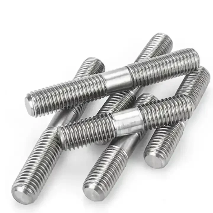 M10 Titanium Gr2 Gr5 Anodized Full and Partial Thread Stud Bolt DIN976 Double End DIN Stud Full Studs Type