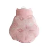 Pink with knitted bag