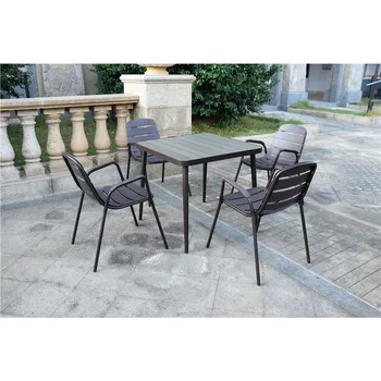 Youya high quality Garden discount outdoor set plastic tables and chairs cheap restaurant furniture for big family