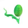 Huevo de piña de 8,5 cm, dragón chino de 30 cm, amarillo verde
