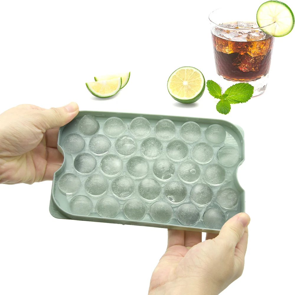 Bpa Free Sphere Ice Mold Tray Flexible Whiskey Ice Ball Maker Round Ice