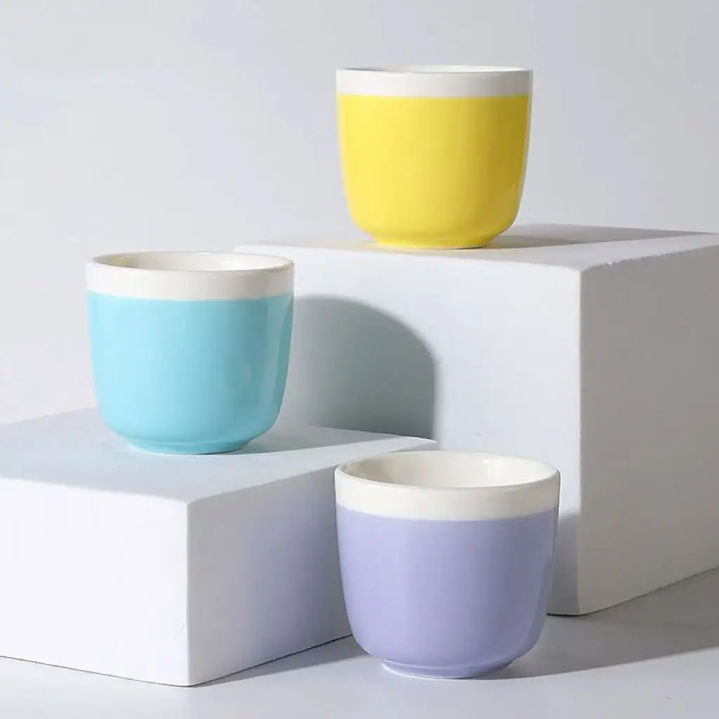 Mini Empty Ceramic Teacup Candle Containers for DIY Candle - Making