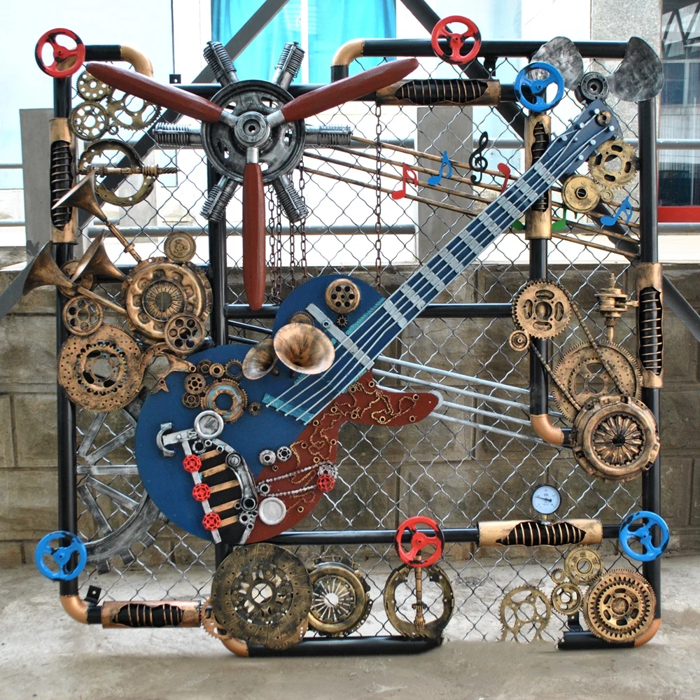 Industrial Metal Artwork - Punk Style Decorative Pipes