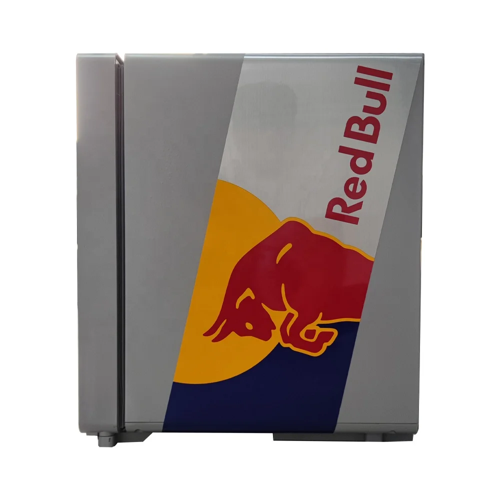 Vintage Redbull Fridge - Glass Door Beverage Cooler with