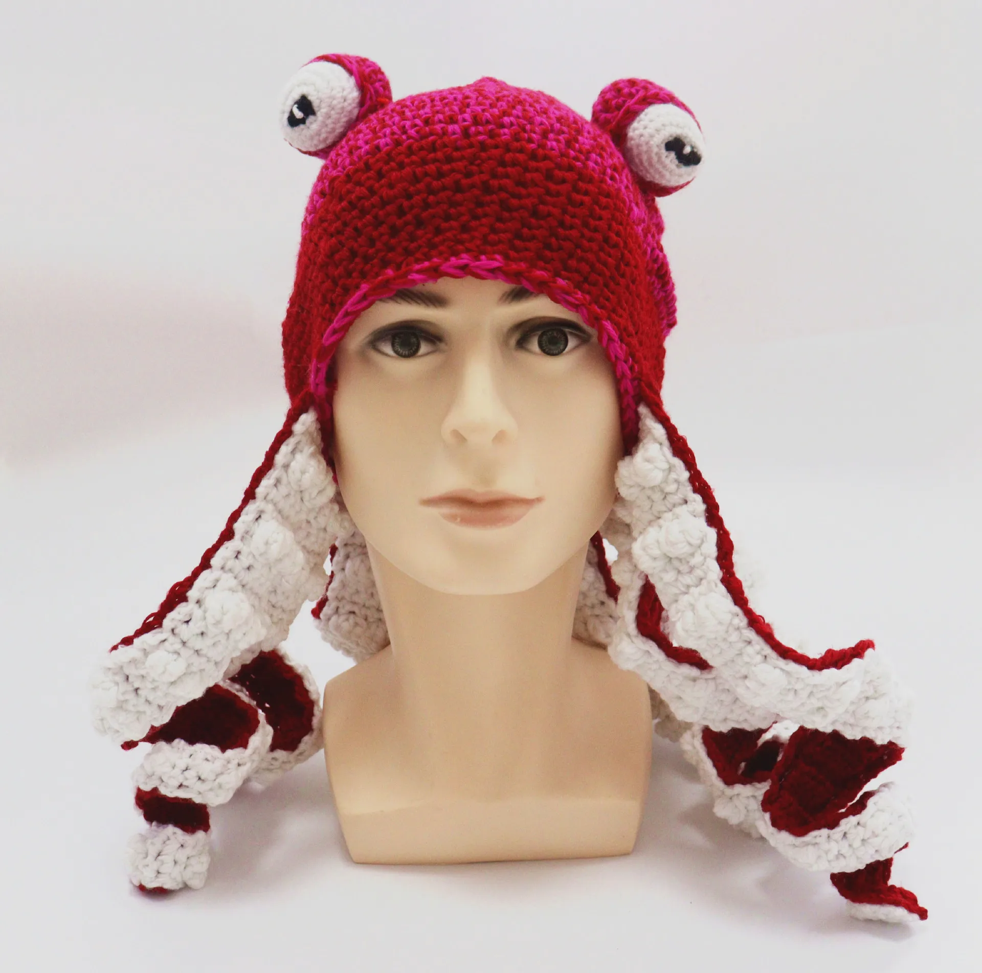 Fast Delivery Octopus Tentacle Hat Handwoven Knitted Octopus Hat,Party