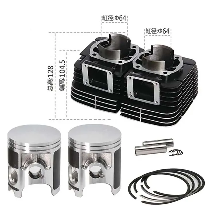 Factory Custom 64mm Motorcycle Rd350 Cylinder Block Head Kit For Yamaha