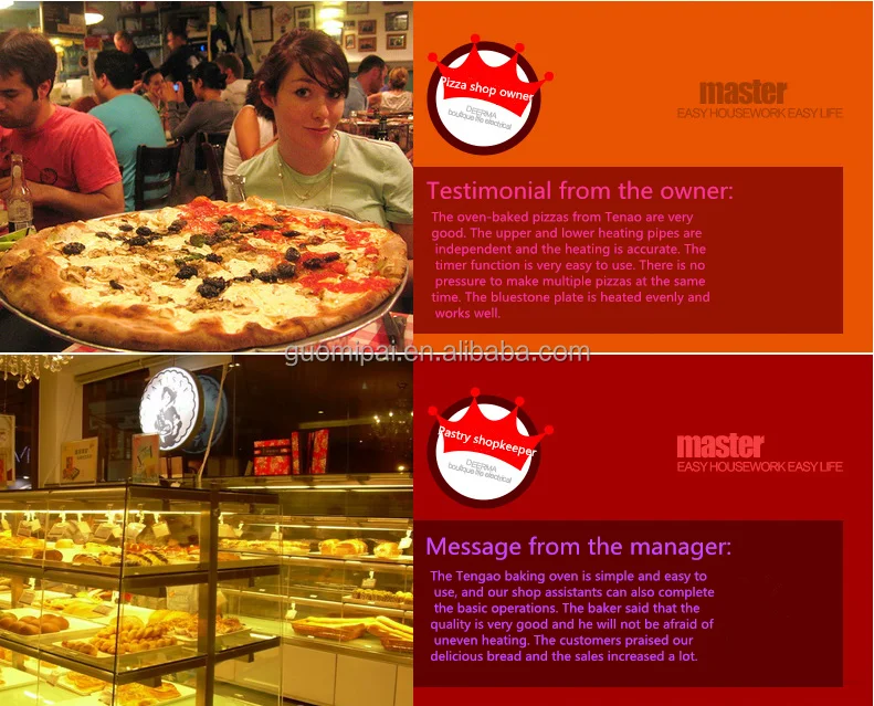 Commercial high quality electric pizza ovens from factory