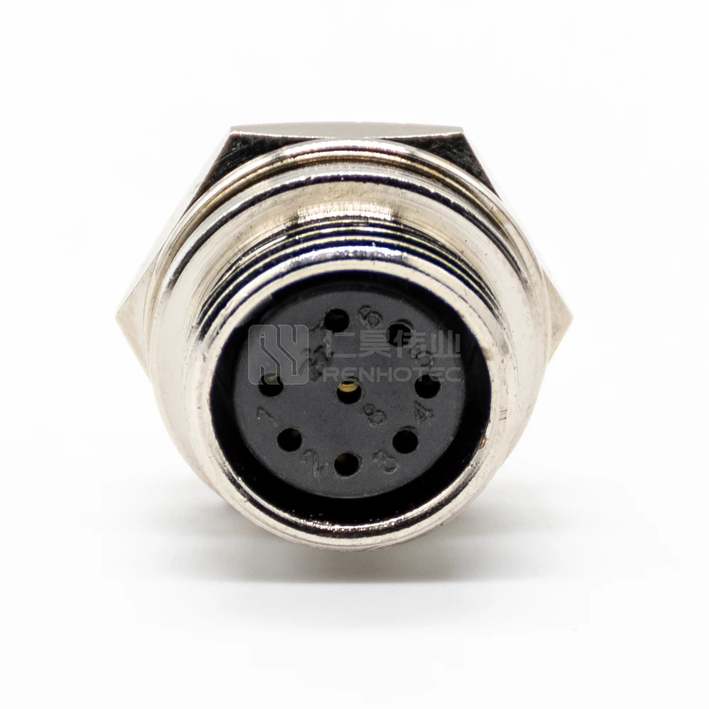 GX16 Connector Reverse 8 Pin 8Pin IP65 Male Plug Female Socket