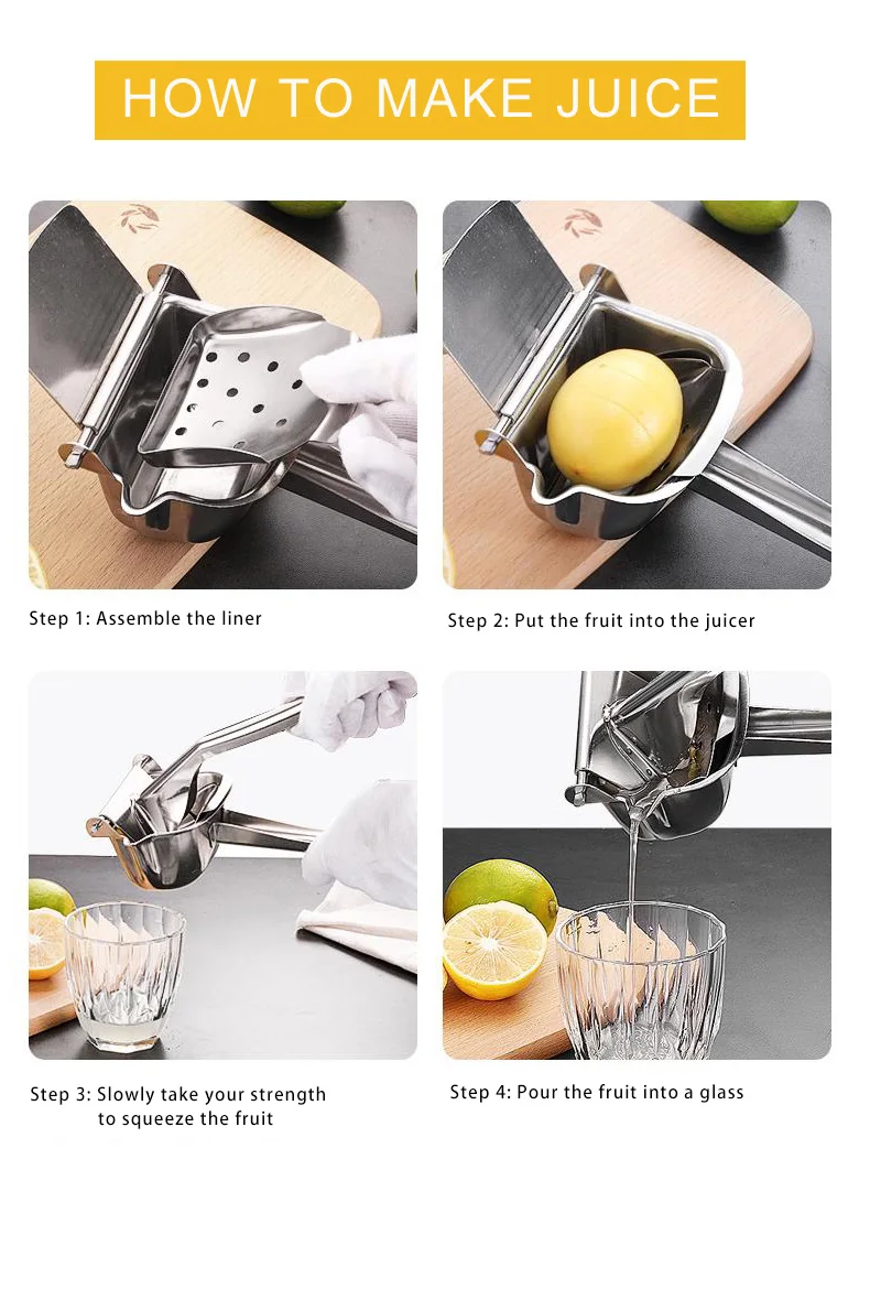 Заводская розетка 304 инструменты для фруктов ручная соковыжималка для апельсинов и лимонов