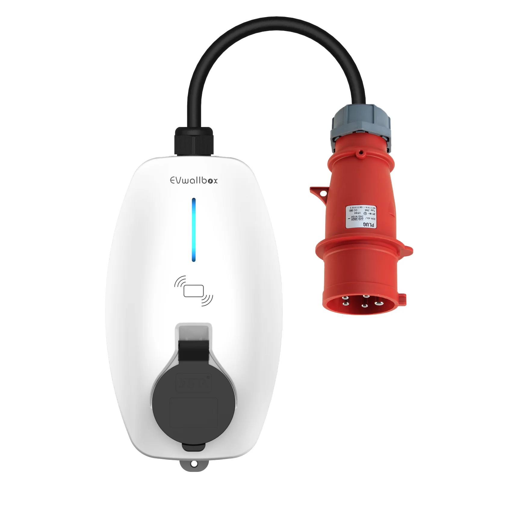 EVwallbox 32a Ac Wallbox Type2 Plug and Play 7kw Mini EV Wallbox Single Phase Wallbox