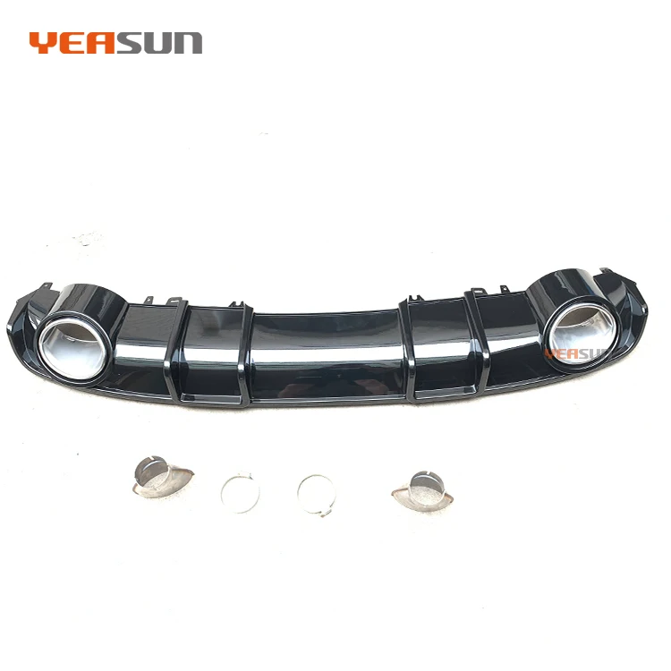 High Quality B9 RS4 Rear Diffuser ABT Style for Audi A4 Sline Body Kit 2016 2017 2018 2019