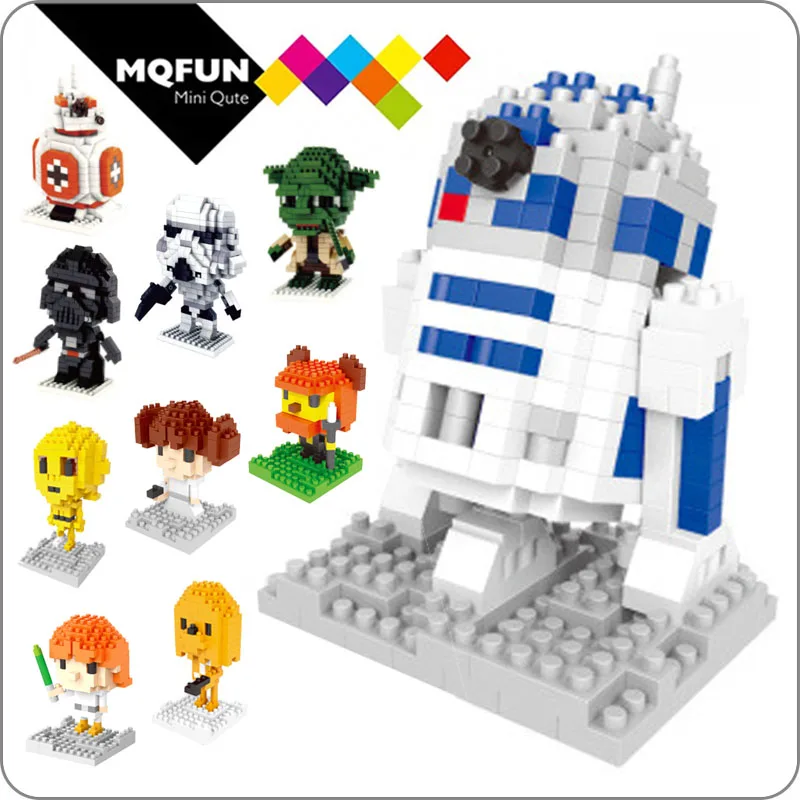 LNO Nano Micro Building Blocks mini figures Star Wars Force Awakens Yoda 