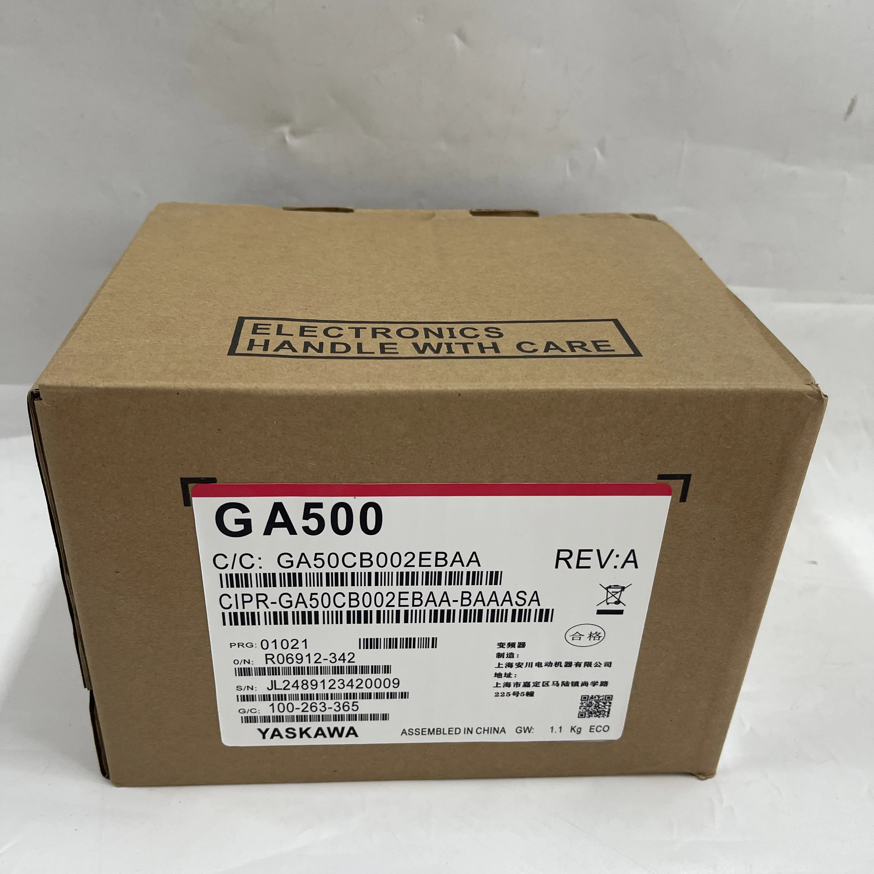 YASKAWA Frequency Inverter GA500 Series GA50CB002EBAA YASKAWA Frequency Inverter GA500 Series GA50CB002EBAA