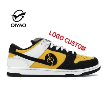 OEM Factory Customize shoe Manufacturers Authentic Genuine Leather SB Low Skateboard Casual Sneaker Men's Custom Shoes With Logo