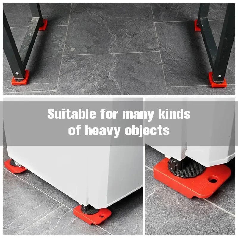 Moving Tool Furniture Lifter Labour Save Heavy Furniture Appliance Mover Slider 360 Rotation Wheel Rollers Pads150kg Capacity