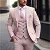 Pink suit vest and dress pants