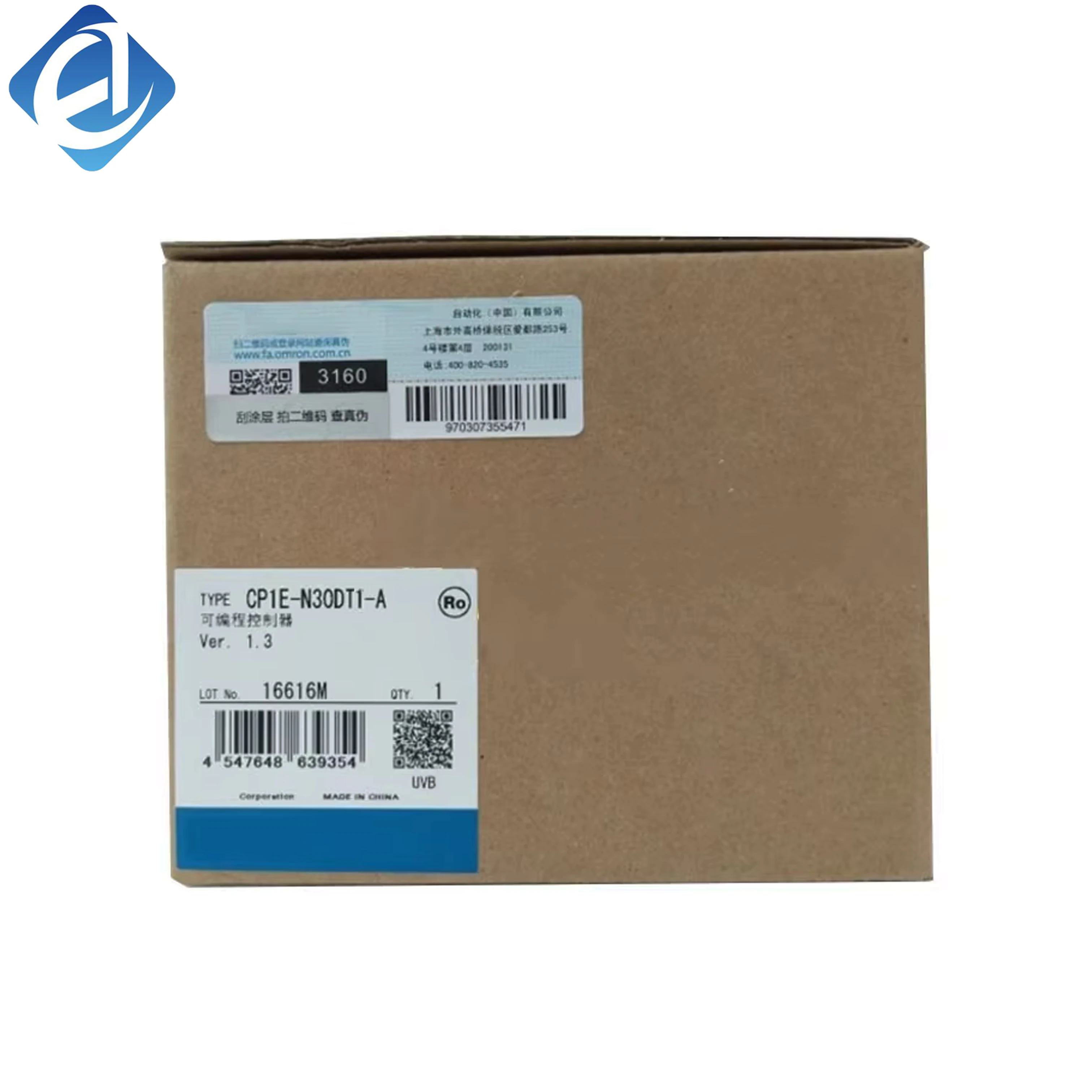 New Original Omron CP1E-N30DT1-A PLC features 30 I/O points and transistor output. Compact, quick response and anti-interference. Simple programming and easy installation, for small automation machines and basic production line control.