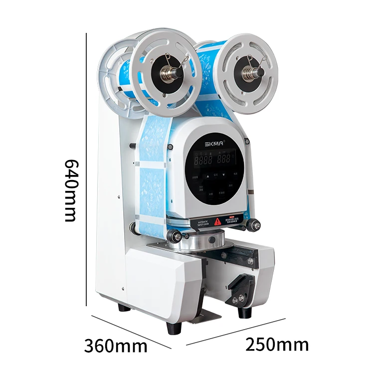 Ce 95mm 90mm Electric Commercial Coffee Bubble Tea Machine Sealing