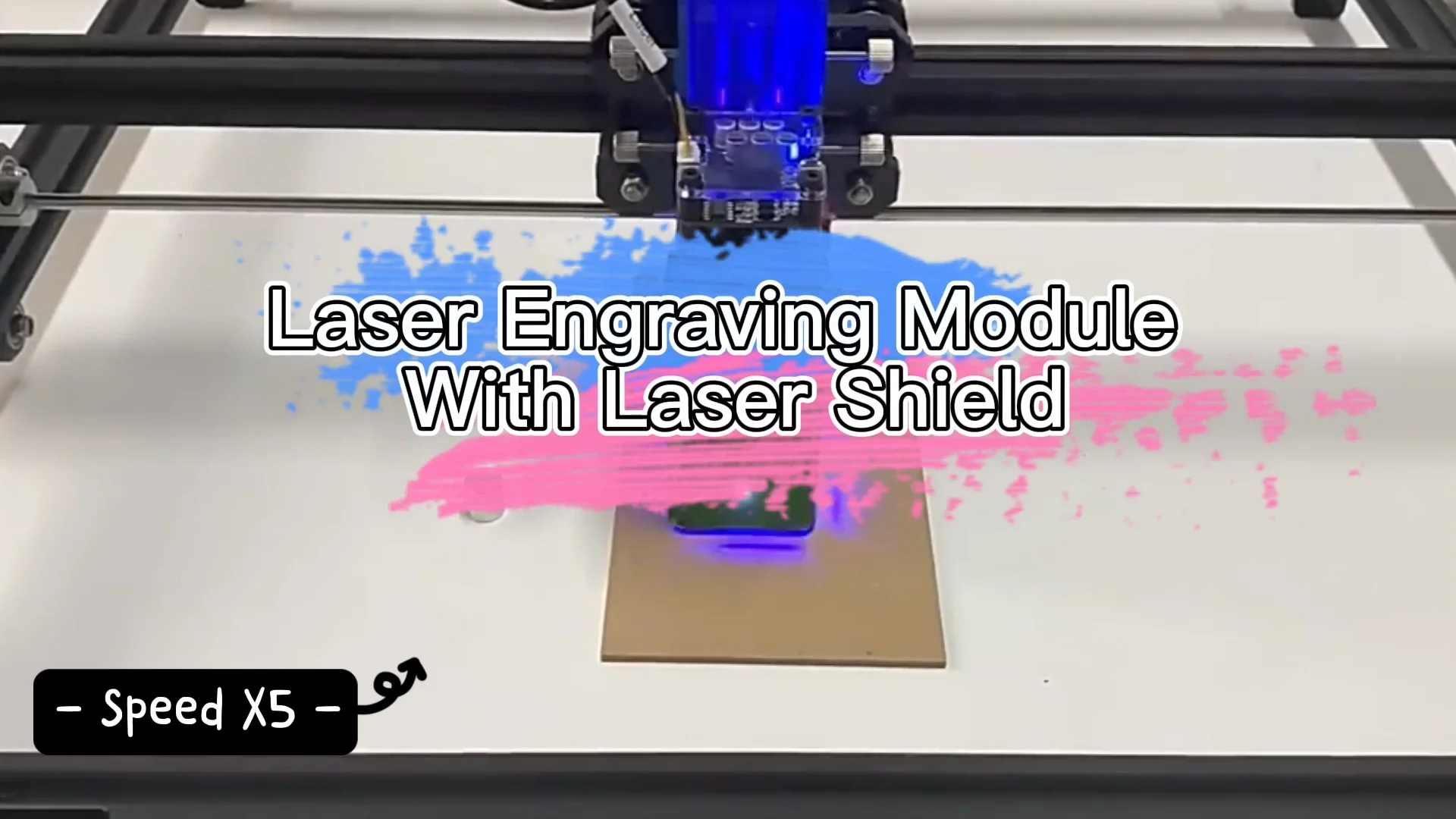 405nm Adjustable Focal Laser Engraving Module With Pwm 350mw For Laser ...